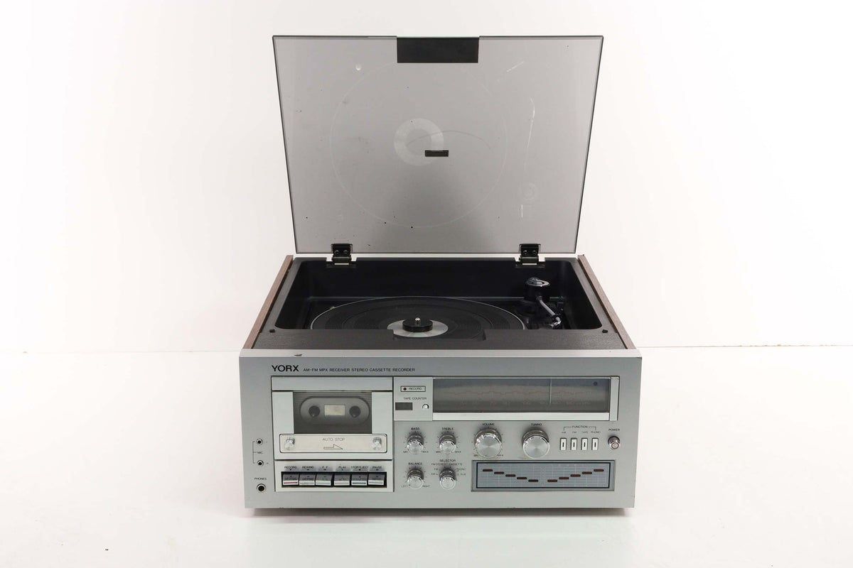 YORX M2455 AM/FM Stereo Receiver, Cassette Player Recorder