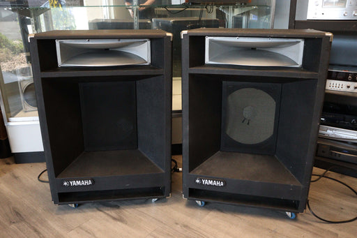 Yamaha A4115H 15 Inch Powered Stereo Speakers Loud Large (Great for outdoor events) (One speaker doesn't work)-Speakers-SpenCertified-vintage-refurbished-electronics
