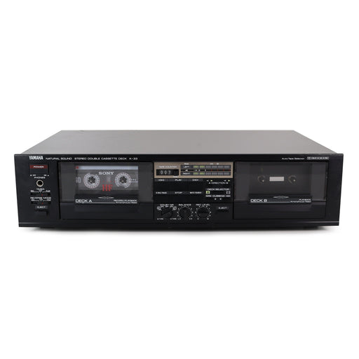 Yamaha K-33 Natural Sound Dual Deck Cassette Player-Electronics-SpenCertified-refurbished-vintage-electonics