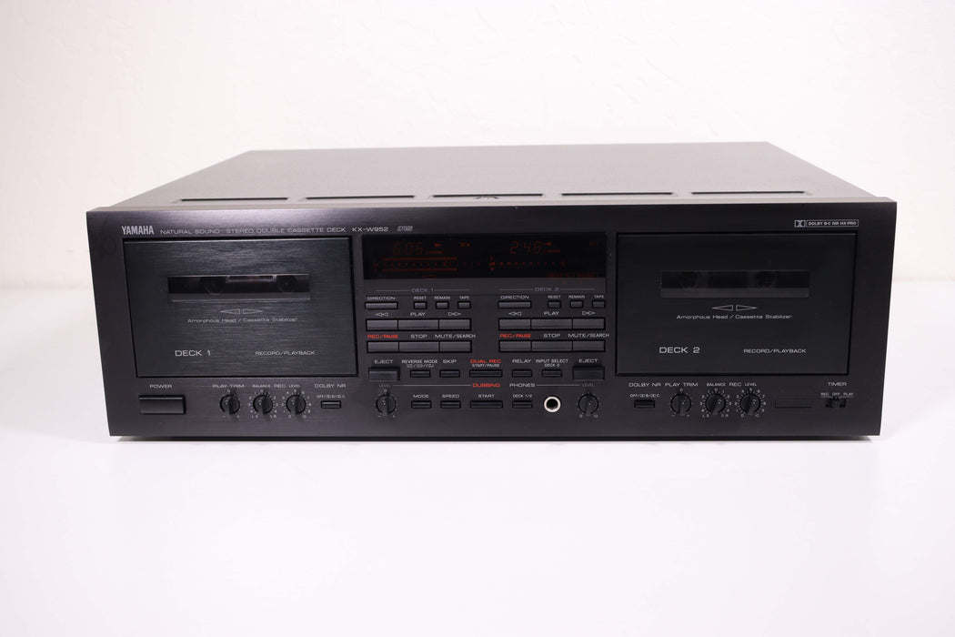 Yamaha KX-W952 Natural Sound Stereo Double Cassette Player-Cassette Players & Recorders-SpenCertified-vintage-refurbished-electronics