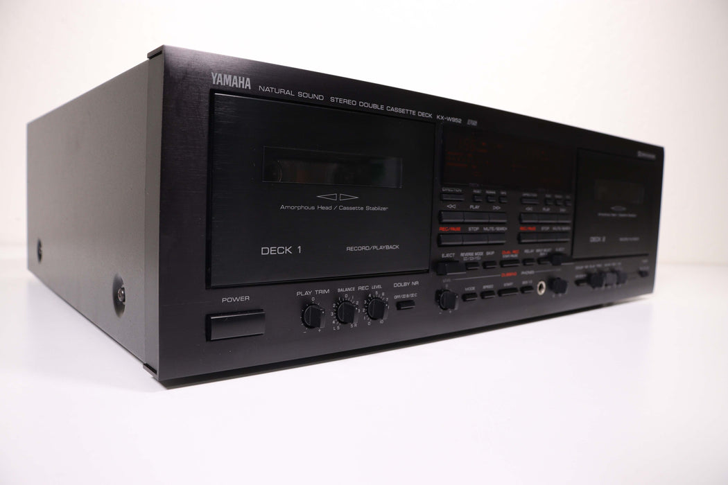 Yamaha KX-W952 Natural Sound Stereo Double Cassette Player-Cassette Players & Recorders-SpenCertified-vintage-refurbished-electronics