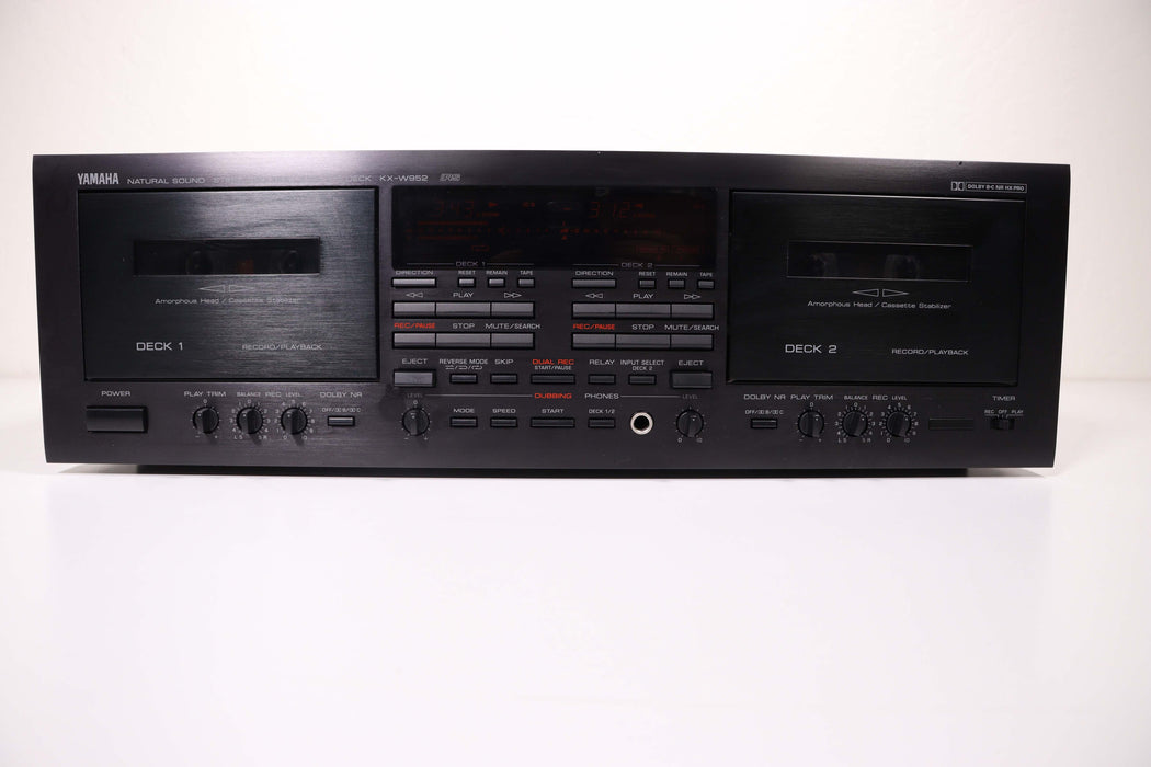 Yamaha KX-W952 Natural Sound Stereo Double Cassette Player-Cassette Players & Recorders-SpenCertified-vintage-refurbished-electronics