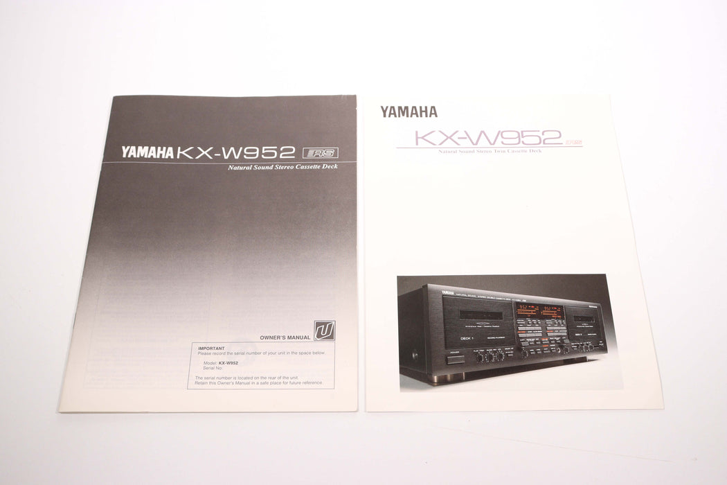 Yamaha KX-W952 Natural Sound Stereo Double Cassette Player-Cassette Players & Recorders-SpenCertified-vintage-refurbished-electronics