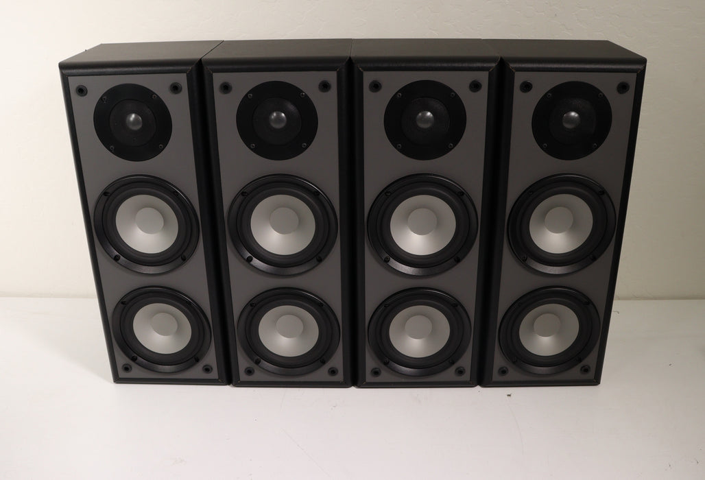 Yamaha NS-A50X Bookshelf Speaker Pair 6 Ohms 70 Watts to 140 Small Bookshelf Black 3 Way-Speakers-SpenCertified-vintage-refurbished-electronics