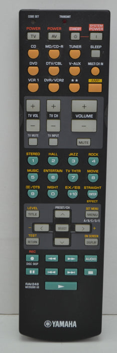 Yamaha RAV248 Audio / Video Receiver Remote Control-Remote-SpenCertified-refurbished-vintage-electonics