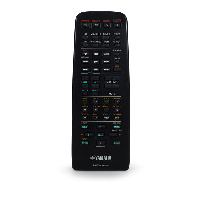 Yamaha RAV300 WA22030 Audio/Video Remote HTR-5640-Remote-SpenCertified-refurbished-vintage-electonics