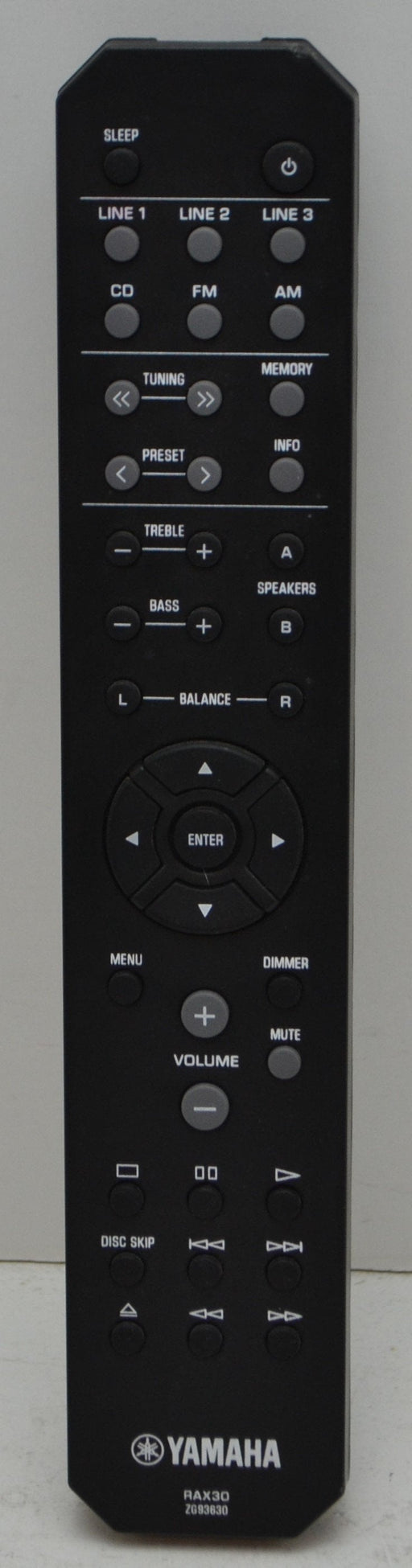 Yamaha RAX30 Remote Control for Audio Receiver R-S201 and More-Remote-SpenCertified-refurbished-vintage-electonics