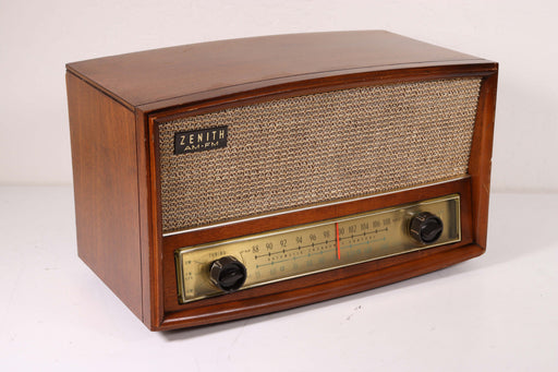 Zenith AM FM Tube Radio Speaker Tuner Vintage Wood Case-FM Transmitters-SpenCertified-vintage-refurbished-electronics